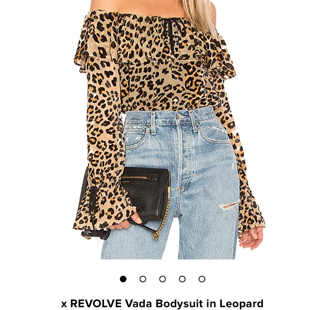 SALE NWT House of Harlow Revolve Bodysuit Leopard 🐆 SALE - Picture 2 of 7